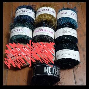 Dazzlelash Fireworks Plymouth Yarn specialty yarns new